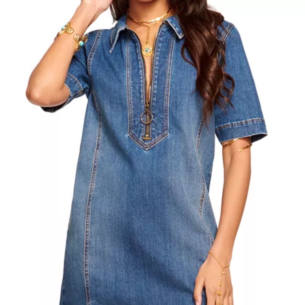 Ramy Brook Denim Blue Mini Dress